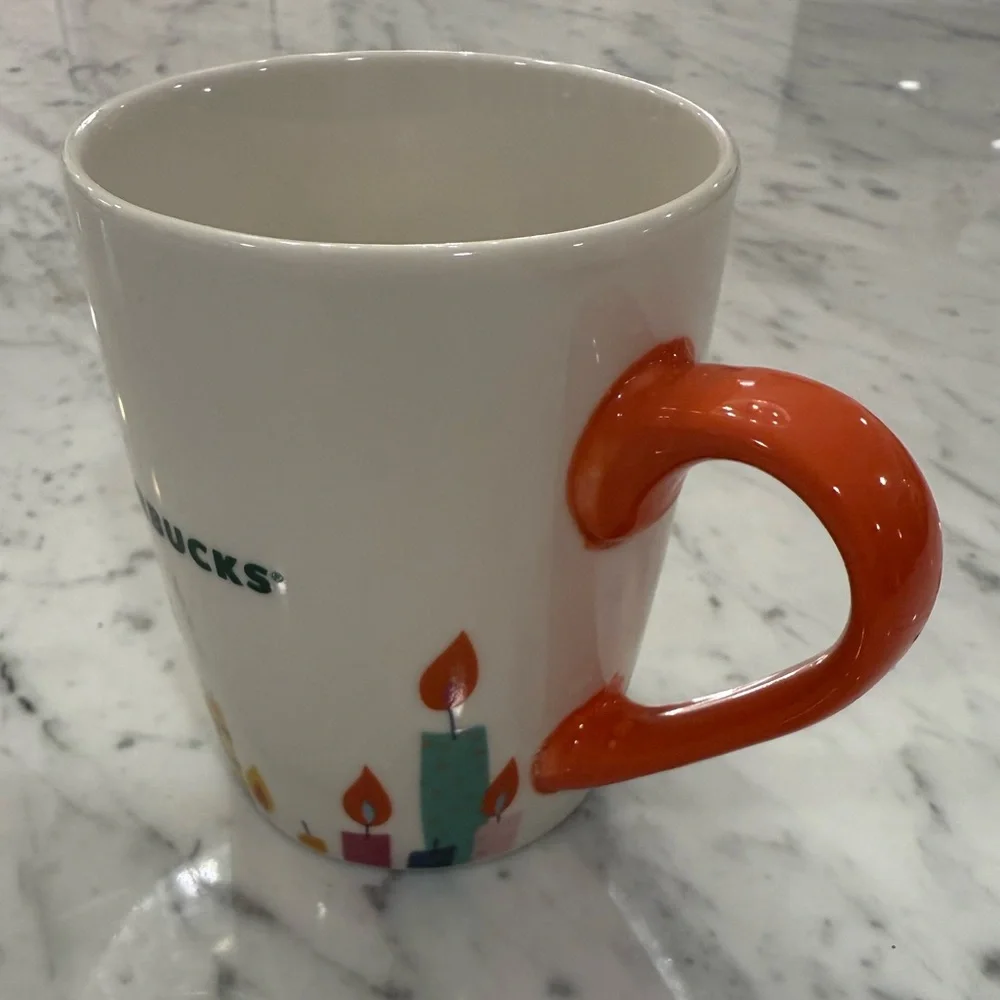 2020 STARBUCKS Happy Birthday Celebration Candles Coffee Tea Mug Cup 10 oz - Picture 5 of 6